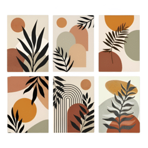 Set-Of-6-Abstract-Art-Wooden-Canvas/designerdecor.pk