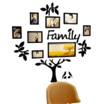 Family Tree – 3D Wooden Wall Art with Picture Frames (20")